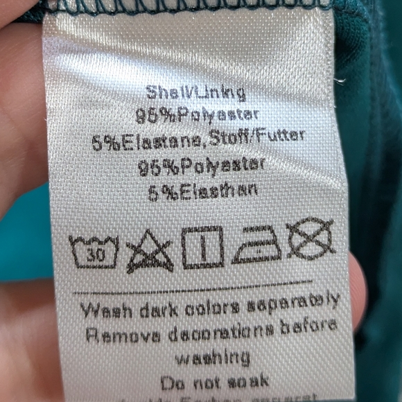 Belle Pogue Blue Shimmer V Neck Midi Dress M - Picture 6 of 7